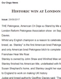 Historic Win at London Show